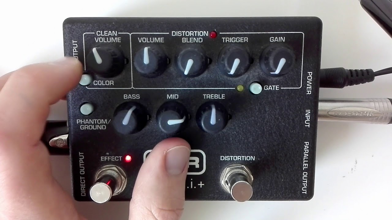 MXR Bass D.I.+ Demo w. Fender Precision [no talking, sweeping knobs]