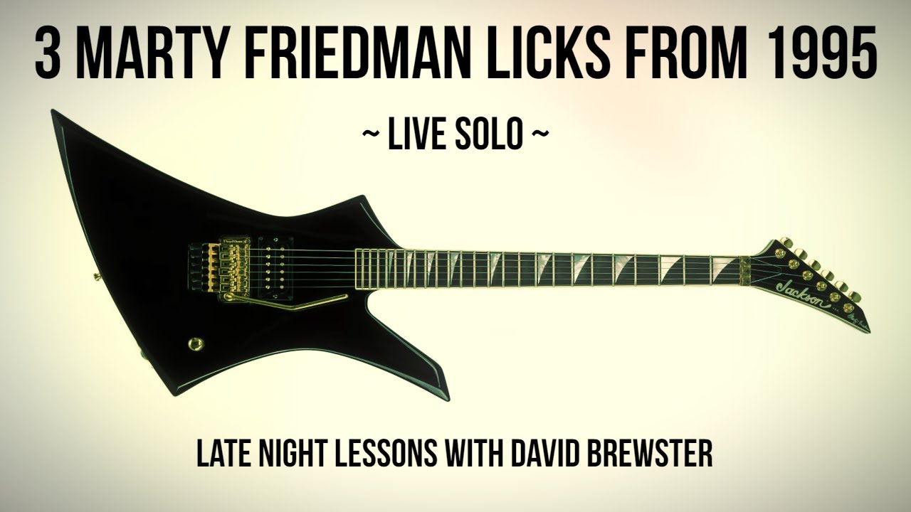 3 Marty Friedman Licks From 1995