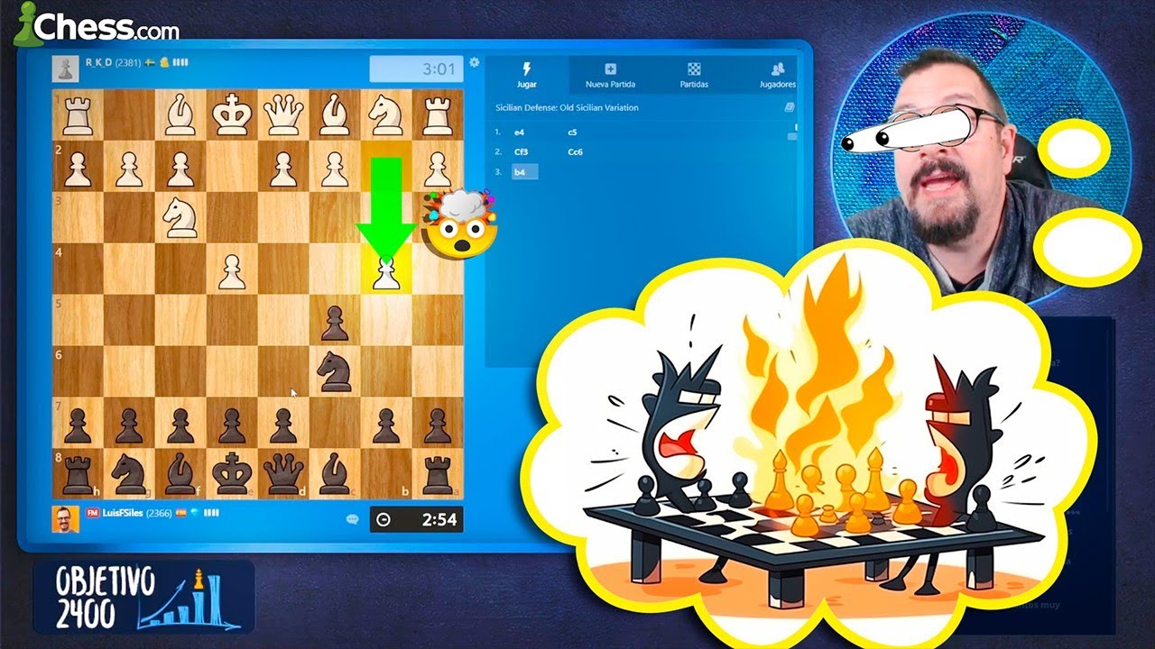 Esto es lo MÁS AGRESIVO contra la SICILIANA 🔥 GAMBITO del ALA