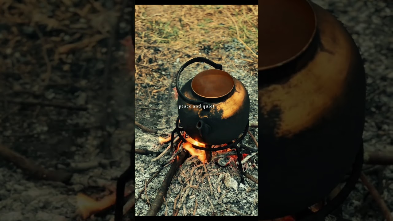 Charcoal Tea 🍵 Traditional Fire-Brewed Tea | 