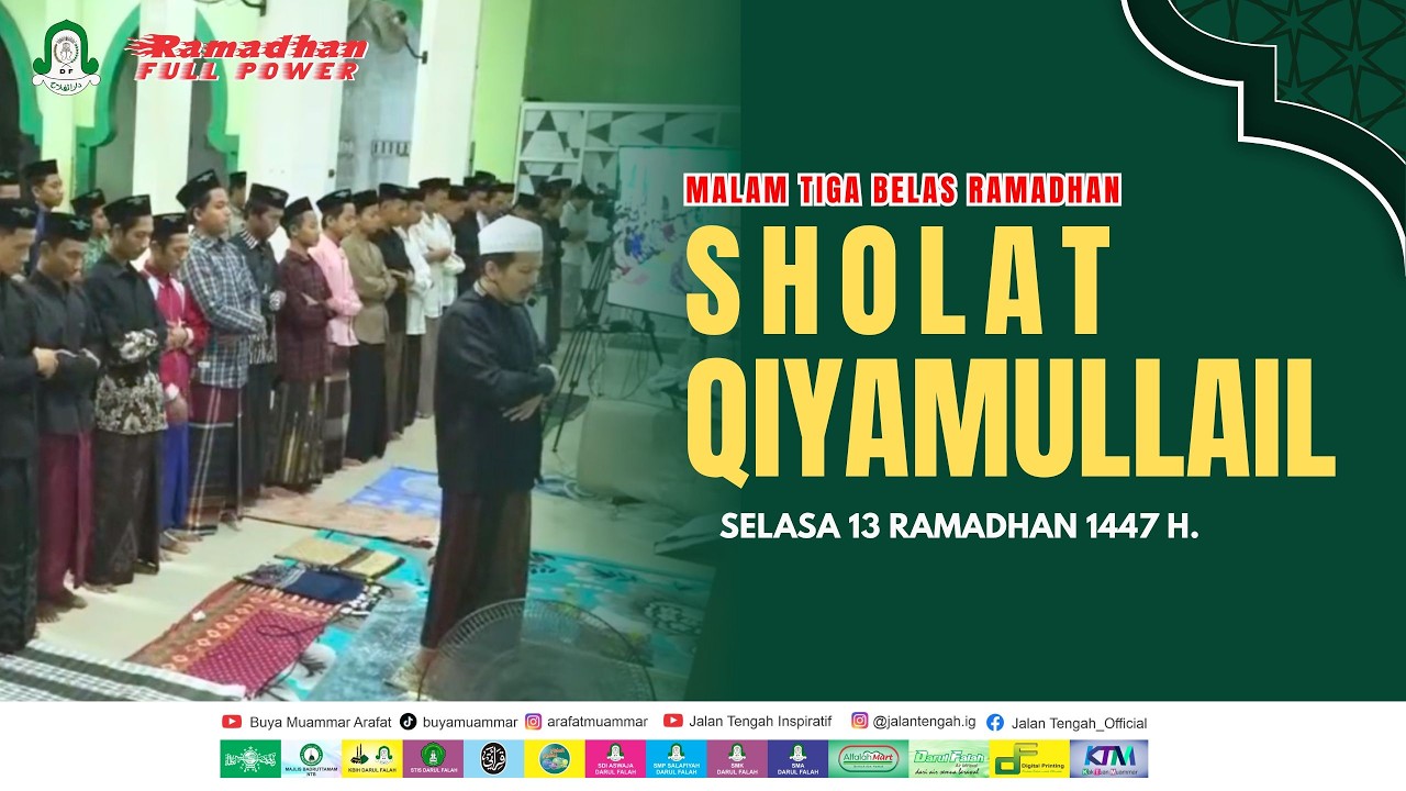 🔴 LIVE..!! SHOLAT QIYAMULLAIL MALAM KE TIGA BELAS RAMADHAN