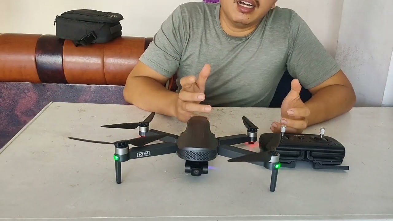 review drone gps gimbal termurah sg908