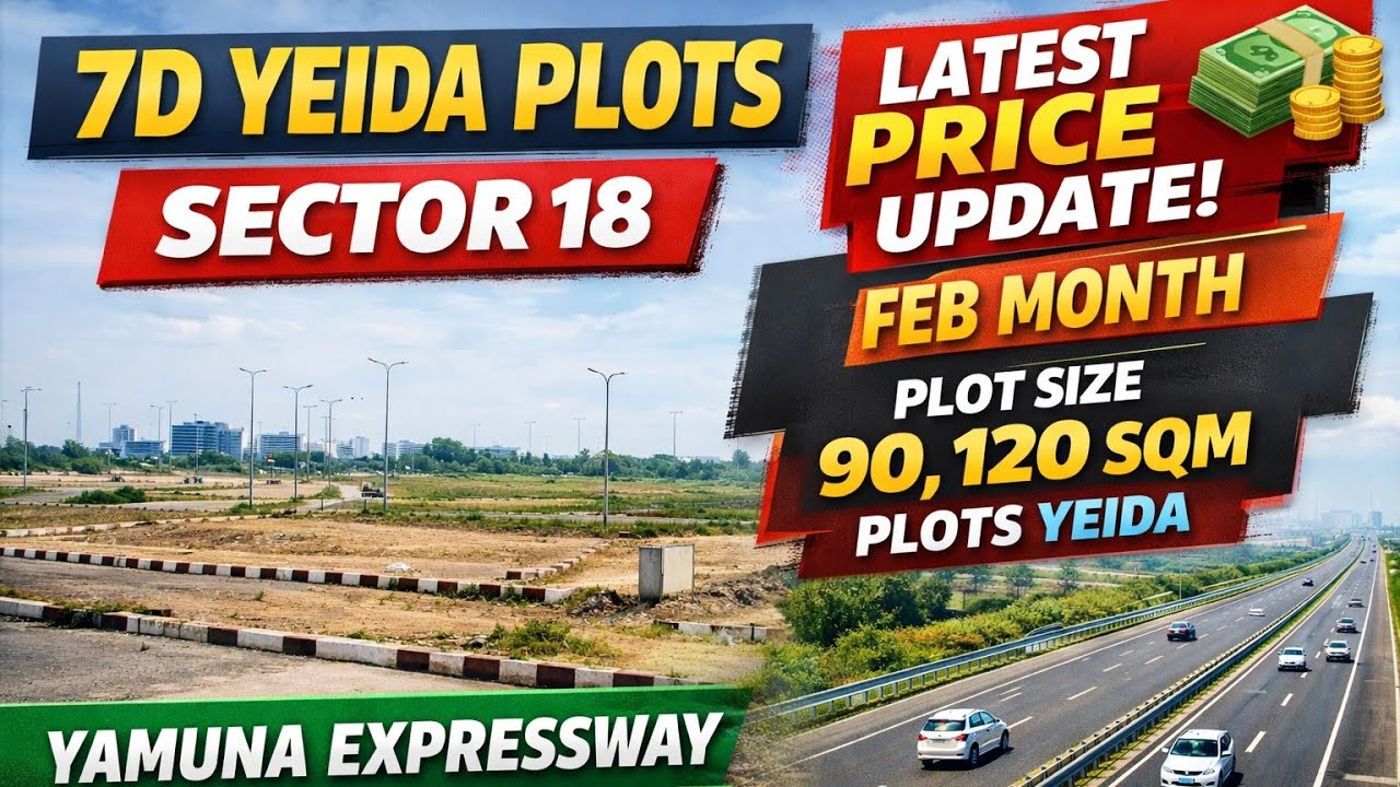 Yamuna Authority Plots Sector 18 YEIDA Pocket 7D – 60 | 90 | 120 sqm | Price, Growth & Investment