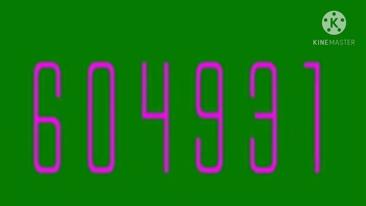 Numbers 1 to 1000000 (Arrangement 1)