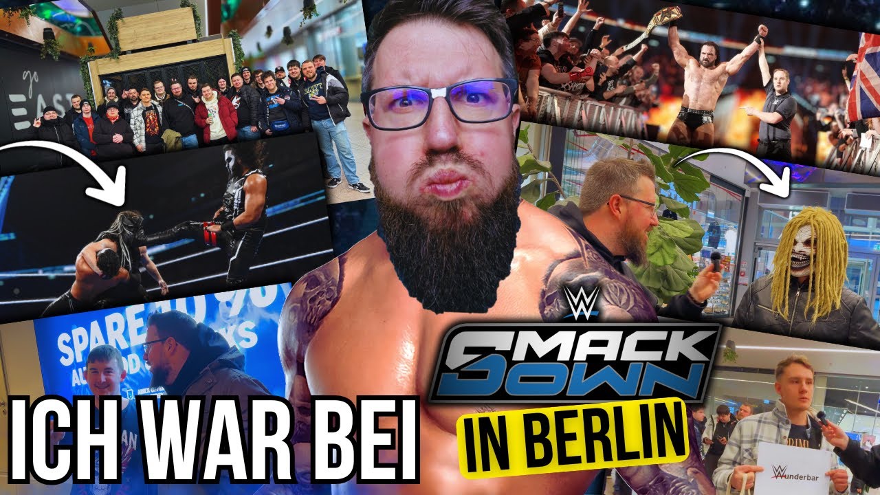 ICH habe ENDLICH die WYATT SICKS gesehen! 😭❤ DICKER WWE SMACKDOWN VLOG aus BERLIN! 🔥 NEUER CHAMPION!