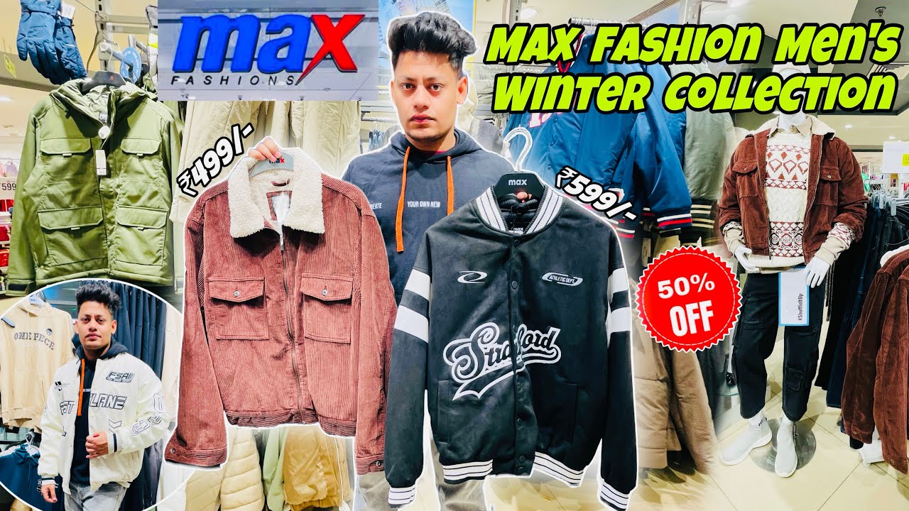 Max Fashion Men’s Winter Collection | Best Varcity & Bomber Jackets for men | max fashion haul