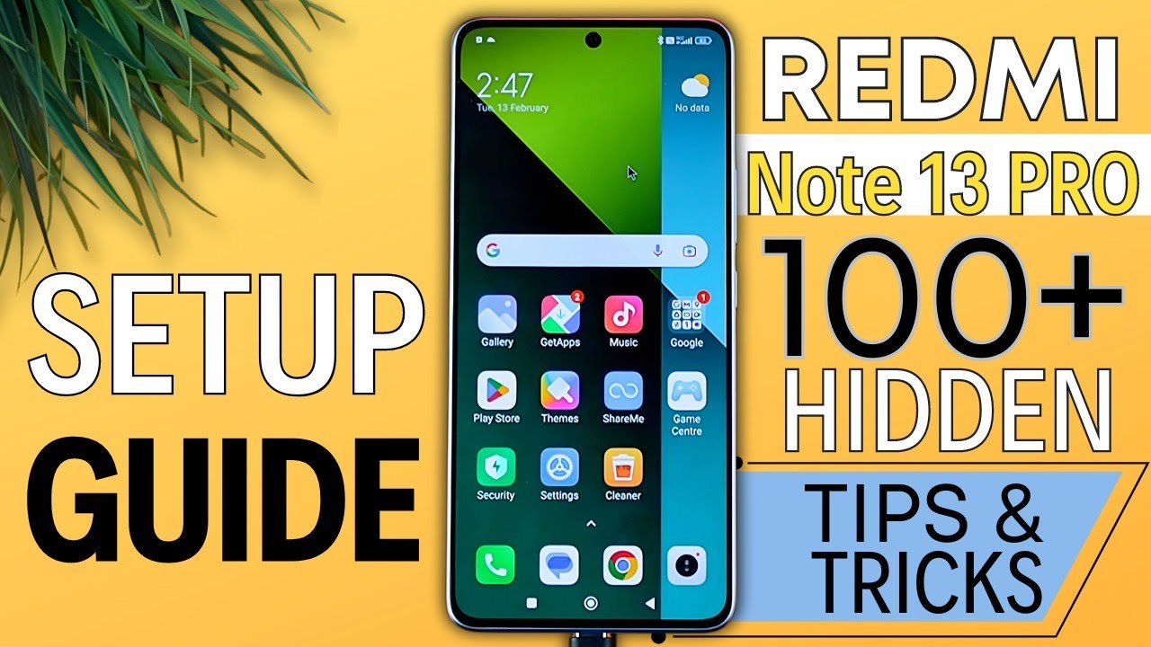 Redmi Note 13 Pro Tips & Tricks || Hidden Features || 100+ Hidden Tricks #redminote13pro