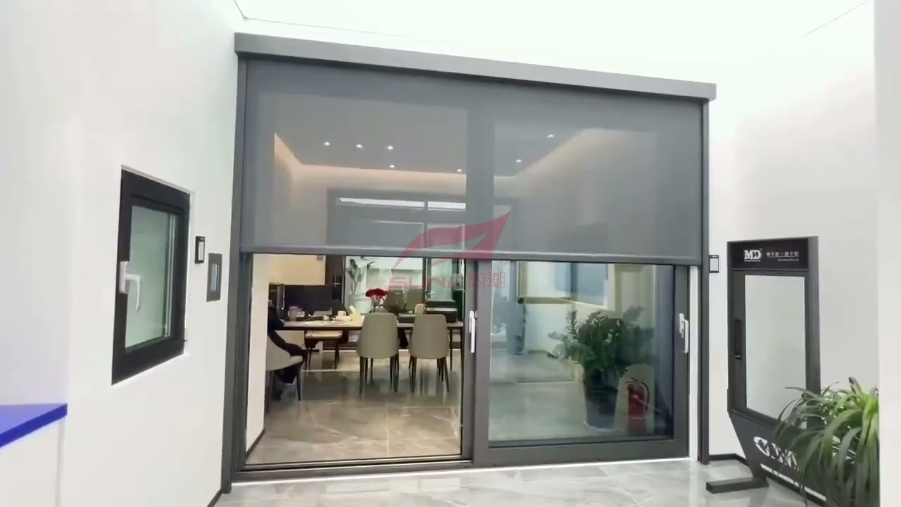 Outdoor zip track blinds zip screen system