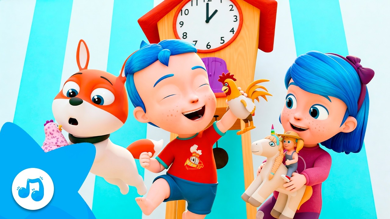 Hickory Dickory Dock | Nursery Rhymes & Kids Songs | Blu Family