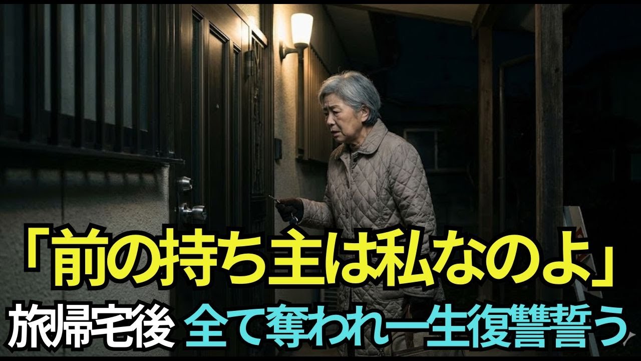 「前の持ち主ですか？」北海道旅行から帰宅すると、家の鍵が交換されていた…息子夫婦が家を売却したと知り→全てを奪われた私が、一生分の復讐を誓った結果【シニアライフ】【60代以上の方へ】