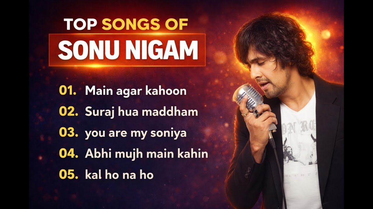 Best Songs of Sonu Nigam | Top 5 Sonu Nigam Songs|Jukebox|You Are My Soniya|Kal Ho Na Ho