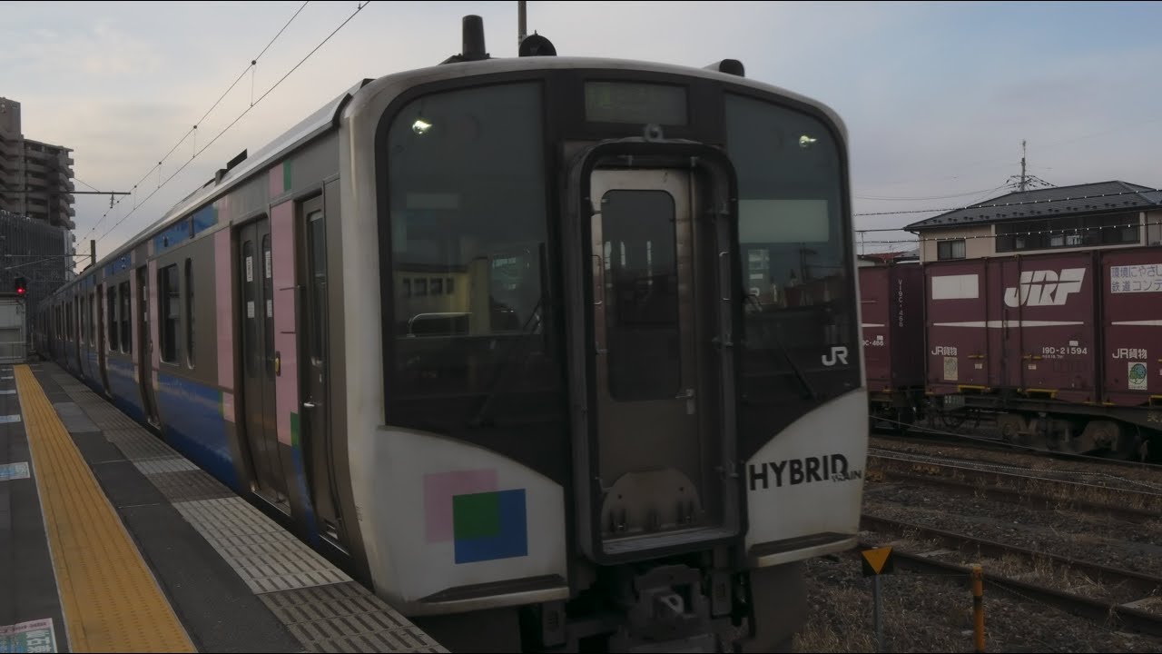 JR東日本 仙石東北ライン 快速 （HB-E210系運行） 超広角車窓 進行右側 石巻～仙台【4K60P】