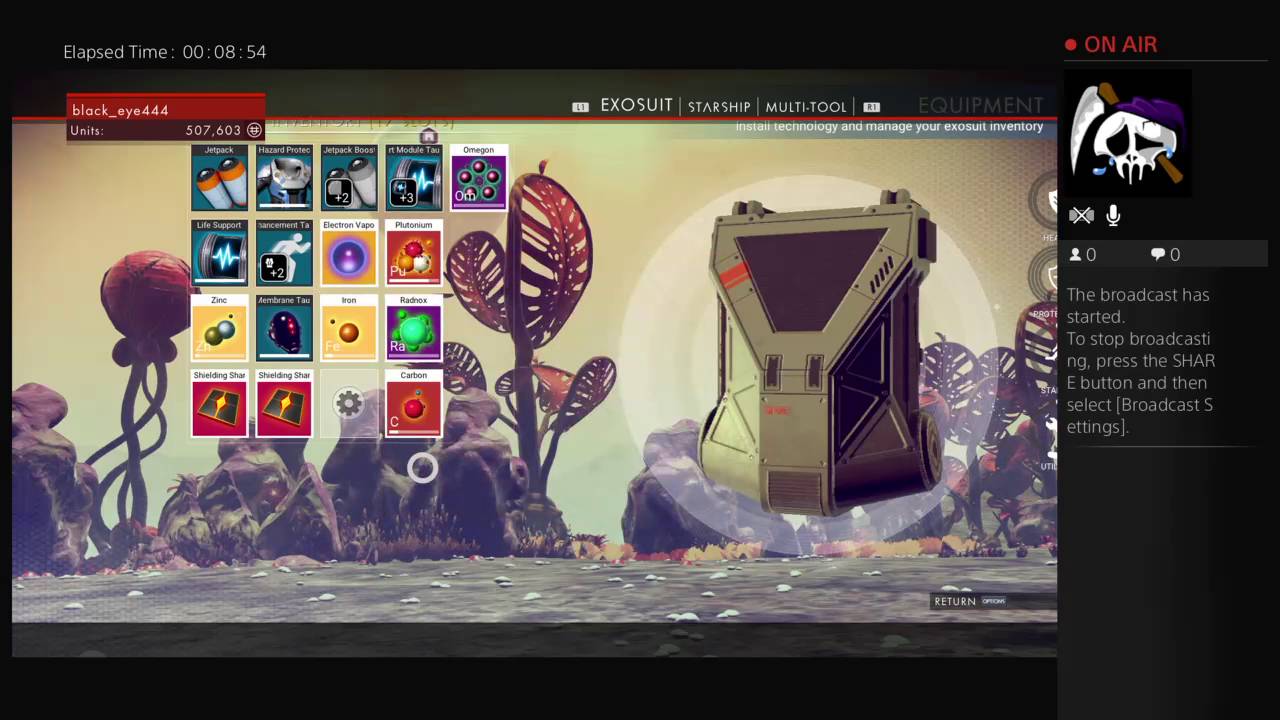 No Man's Sky live gameplay
