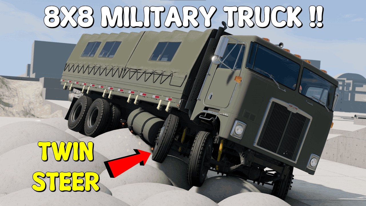 GAVRIL T-SERIES MILITARY TRUCK DURABILITY TEST [8X8] | BeamNG.Drive Cinematic