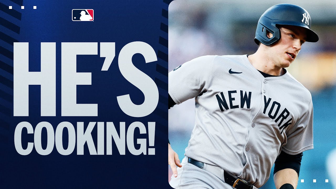 Ben Rice is COOKING! 🍚 A LONG home run to put the Yankees ahead vs. the Dodgers!