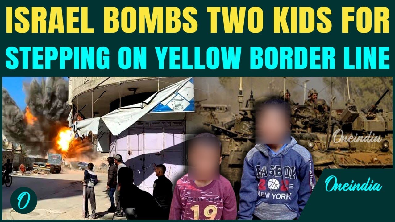 Heartbreaking Scenes in Gaza: Israel Kills Two Children Near Yellow Line, Father Mourns in Shock