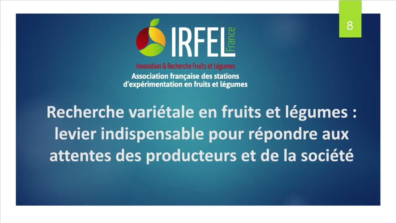 Recherche variétale en fruits et légumes pour répondre aux attentes des producteurs et de la société
