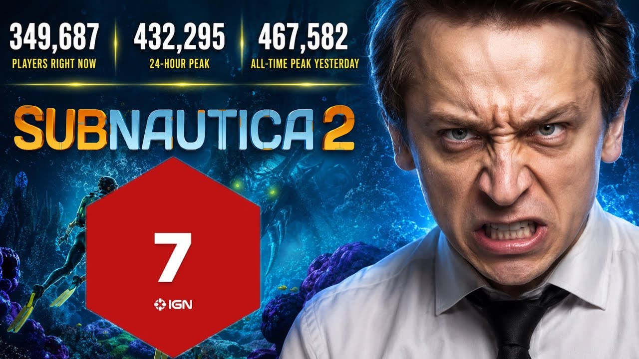 СЛИШКОМ МНОГО ВОДЫ: IGN поставил Subnautica 2 оценку 7, а показатели в Steam взлетают до небес!