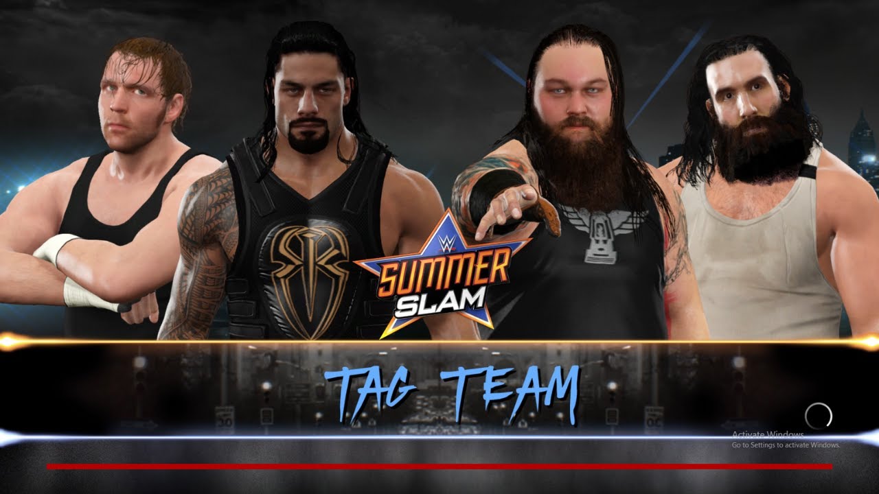 Roman Reigns & Dean Ambrose vs The Wyatt Family 💥 WWE 2K17 SummerSlam | Geeth Brotherhood