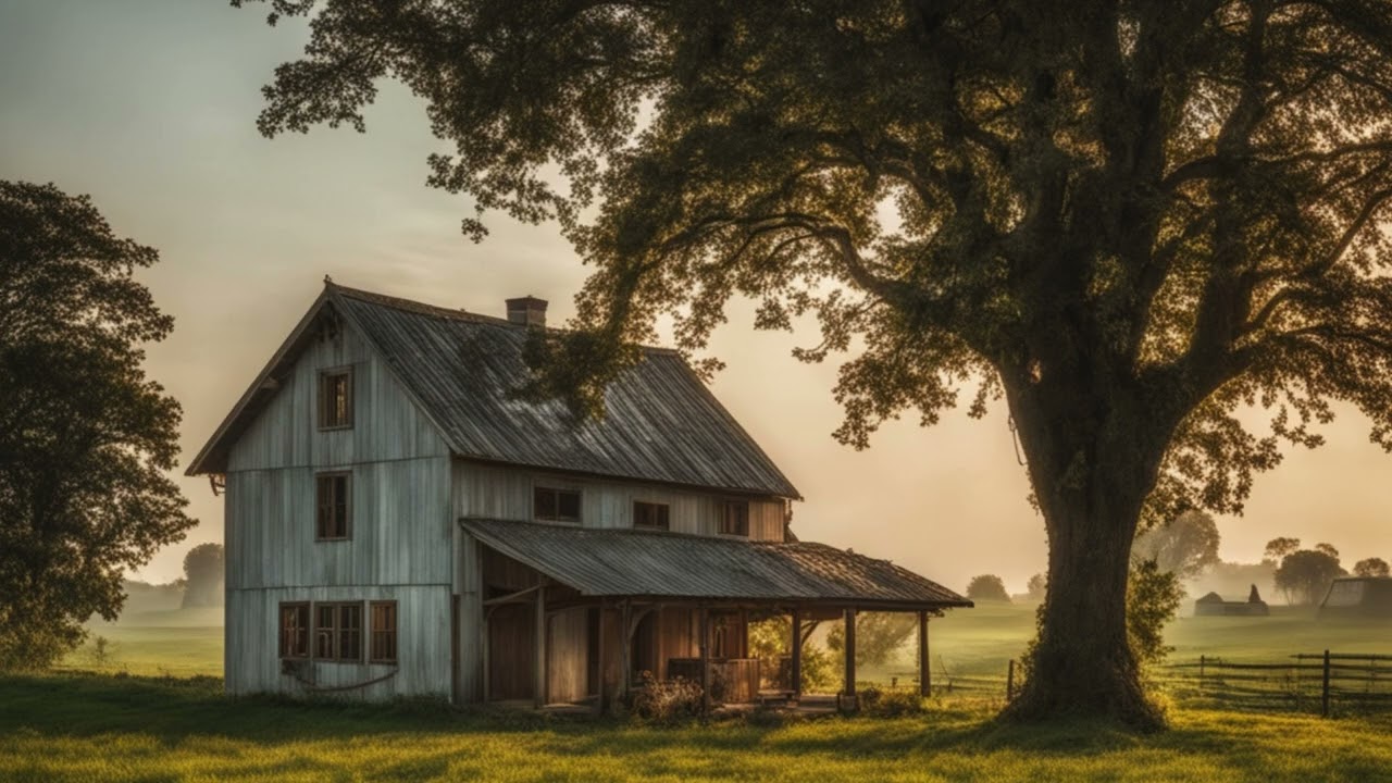Old Farmhouse - TV Art - Screensaver - Wallpaper - Frame Art - Farm