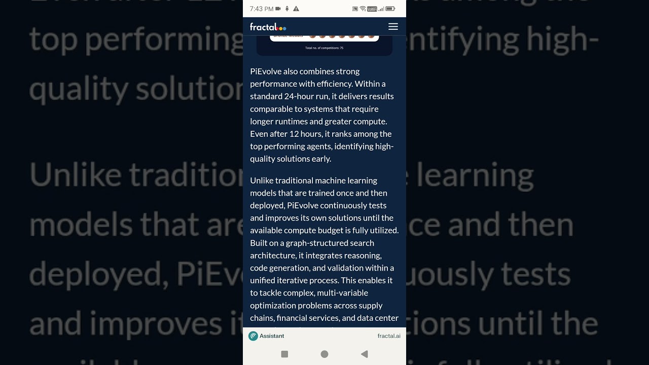 Fractal Launches PiEvolve, an Evolutionary Agentic Engine for Autonomous Machine Learning 