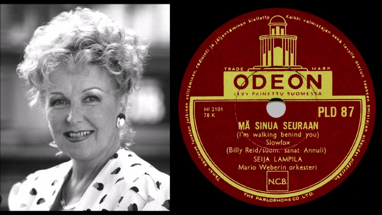 MÄ SINUA SEURAAN, Seija Lampila ja Mario Weberin orkesteri levyttivät 5.9.1953
