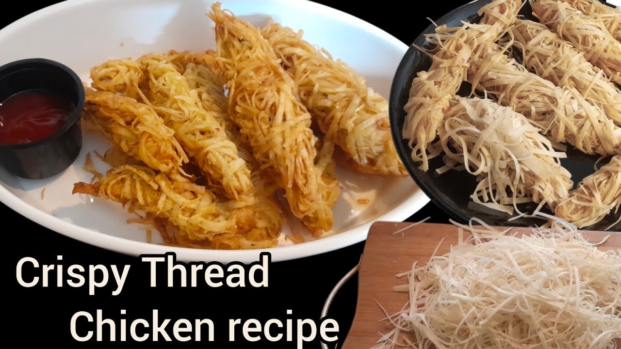 Crispy chicken thread recipe (Ramadan special) full of crunch 😋 ♥️ by Cook with JAM mom 