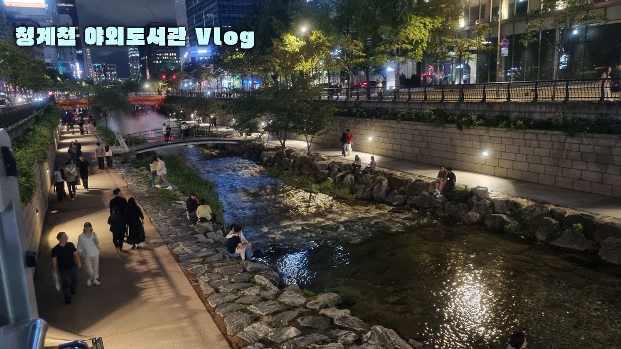 Vlog l 시원한 가을에 청계천에 간다면.....?