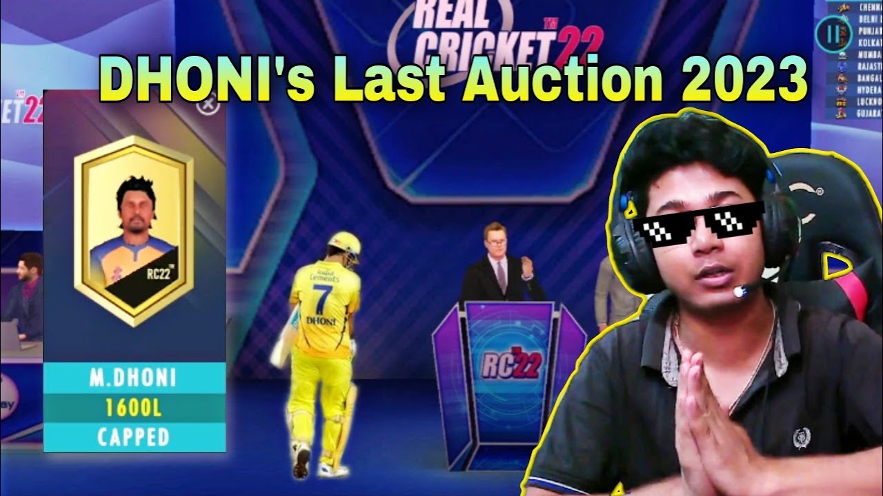 DHONI's Last IPL Tournament 2023 (RC22 Auction Mode) || OctaL