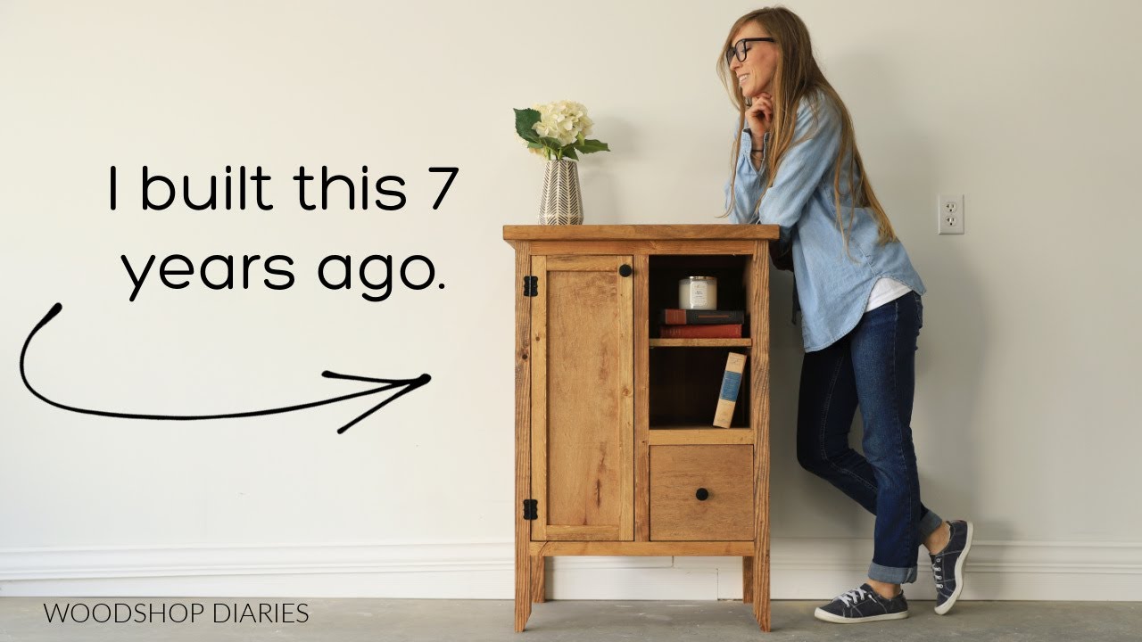 I Re-Built a Project from 7 Years Ago | DIY Accent Cabinet Plans