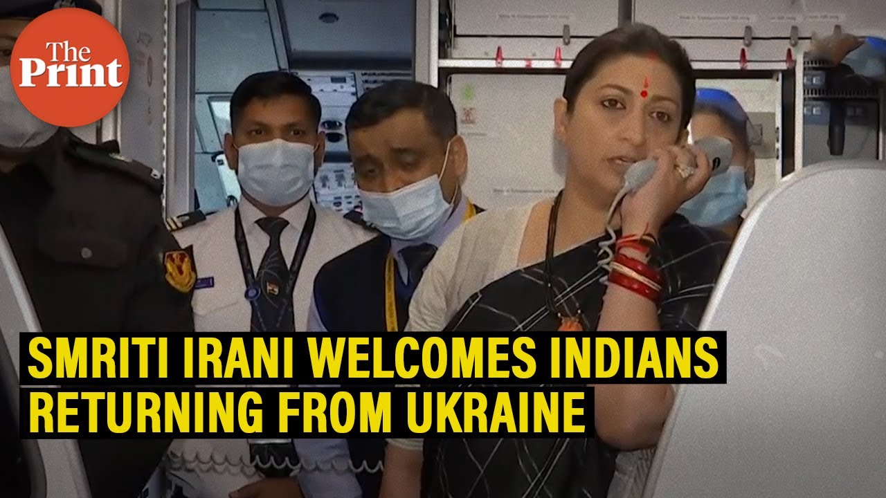 'Welcome back home', Union Minister Smriti Irani welcomes Indian students returning from Ukraine