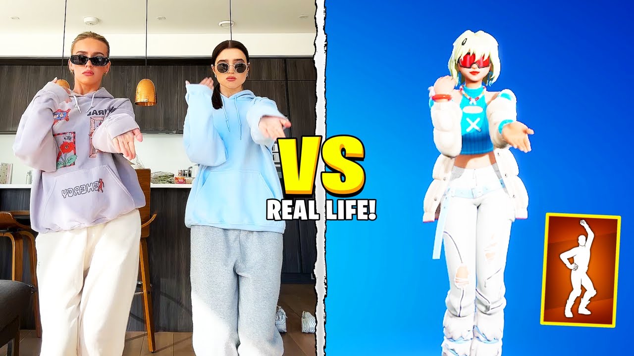FORTNITE ICON SERIES & TIKTOK DANCES IN REAL LIFE (Social Climber, Popular Vibe, Starlit, Chapter 5)