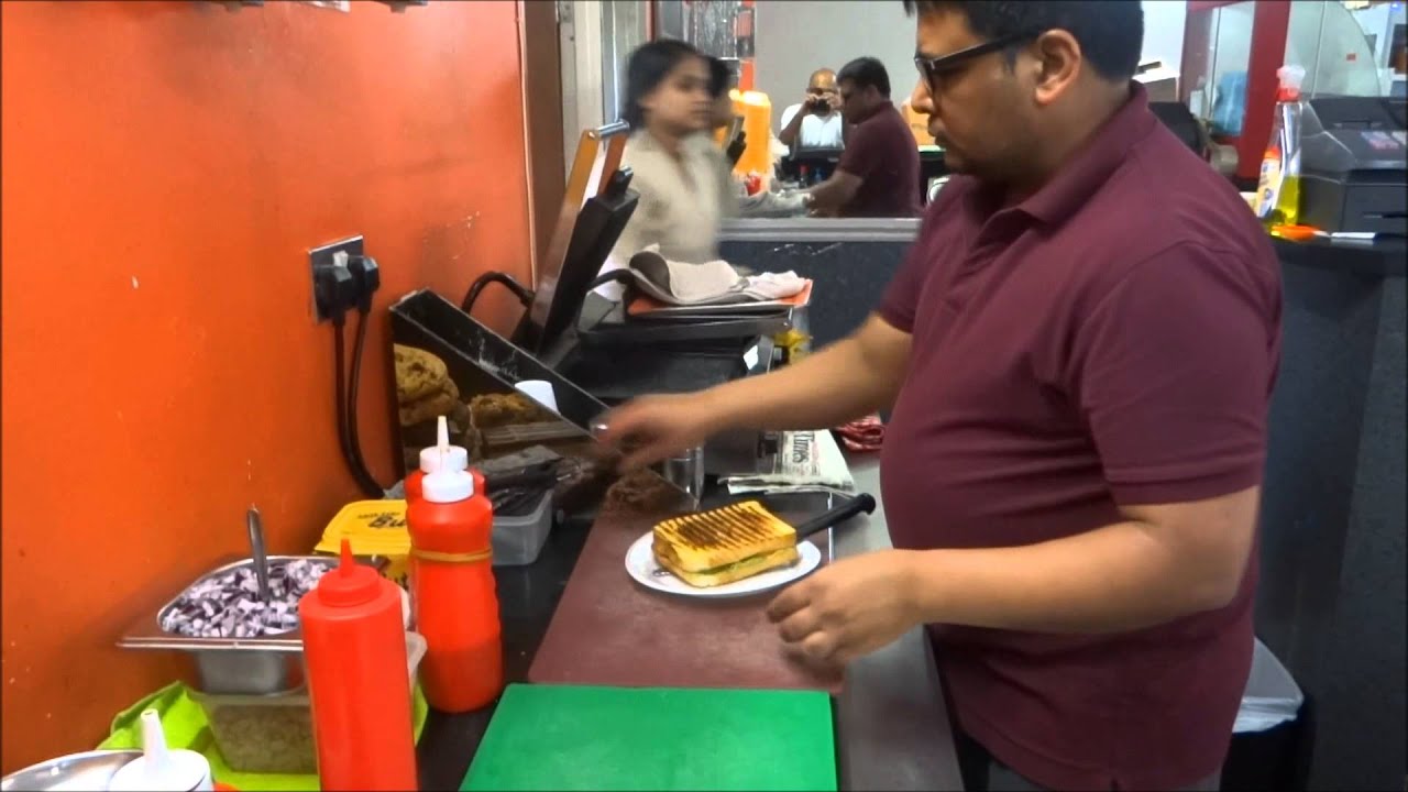 (Cheese Butter) Toast Sandwich - Indian Street Food at Bombay Spice Nashta House, Kingsbury, London.