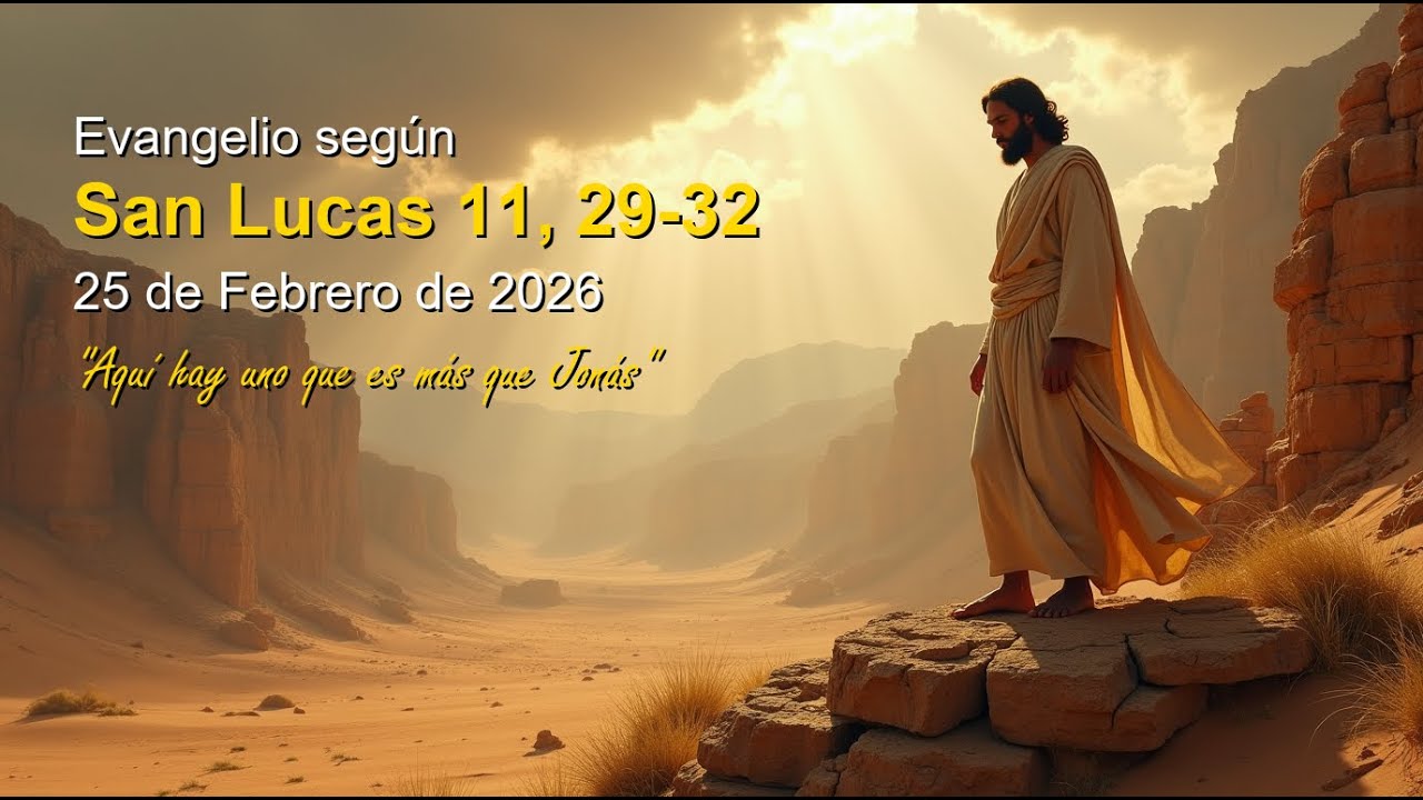 25 Feb 2026 - Evangelio según San Lucas 11, 29-32 Musicalizado