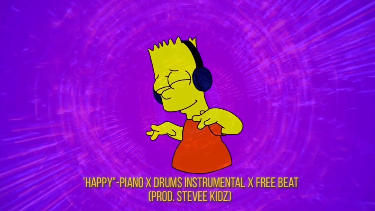 [Free Beat, No Copyright] 'Happy' - Piano x drums instrumental (prod. Stevee kidz)