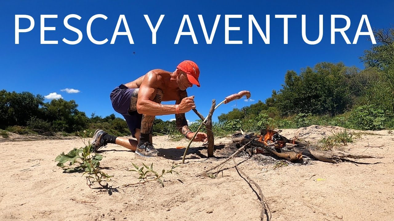 AVENTURA de PESCA Y COCINA en HERMOSO ARROYO - MUCHA PAZ Y NATURALEZA