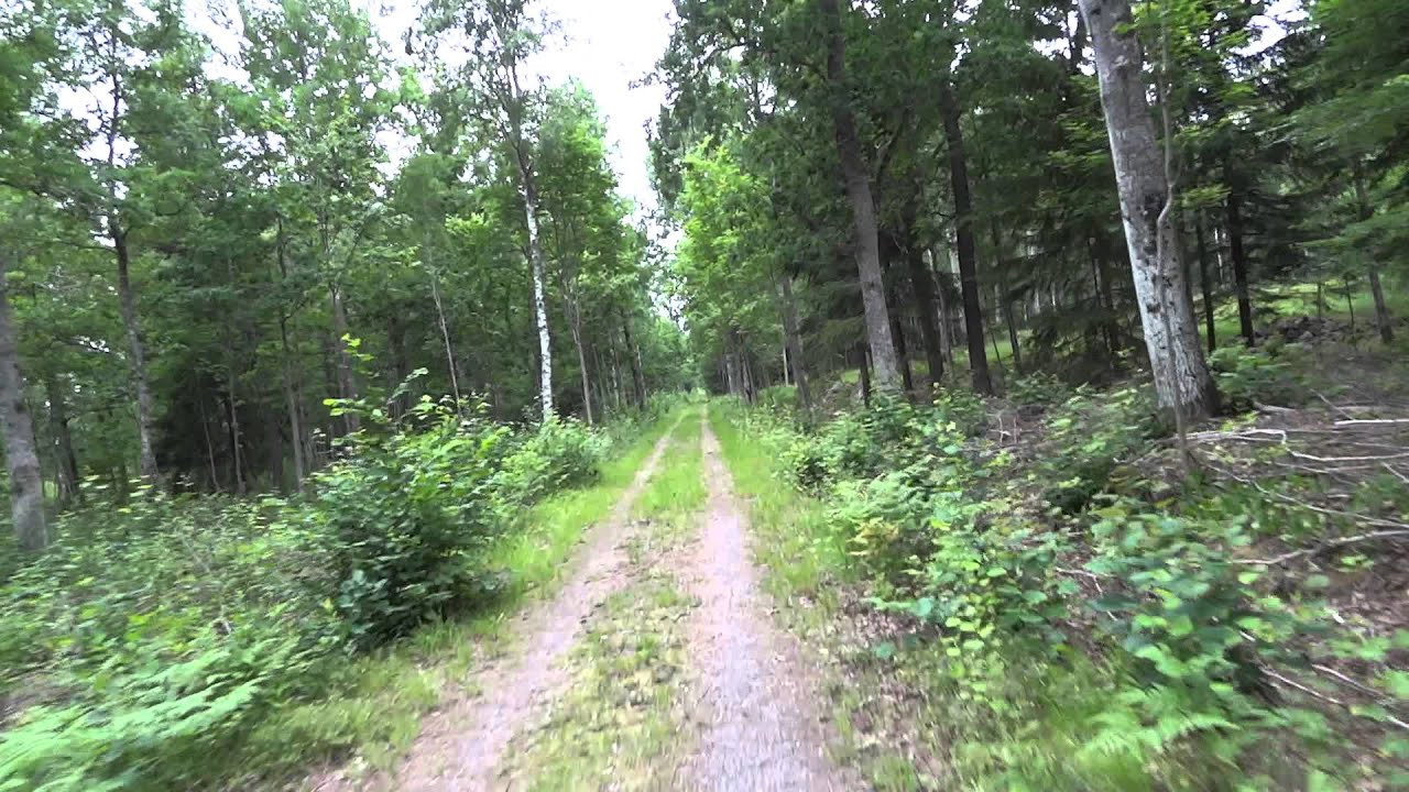 Cykling p&aring; banvall Gullabo