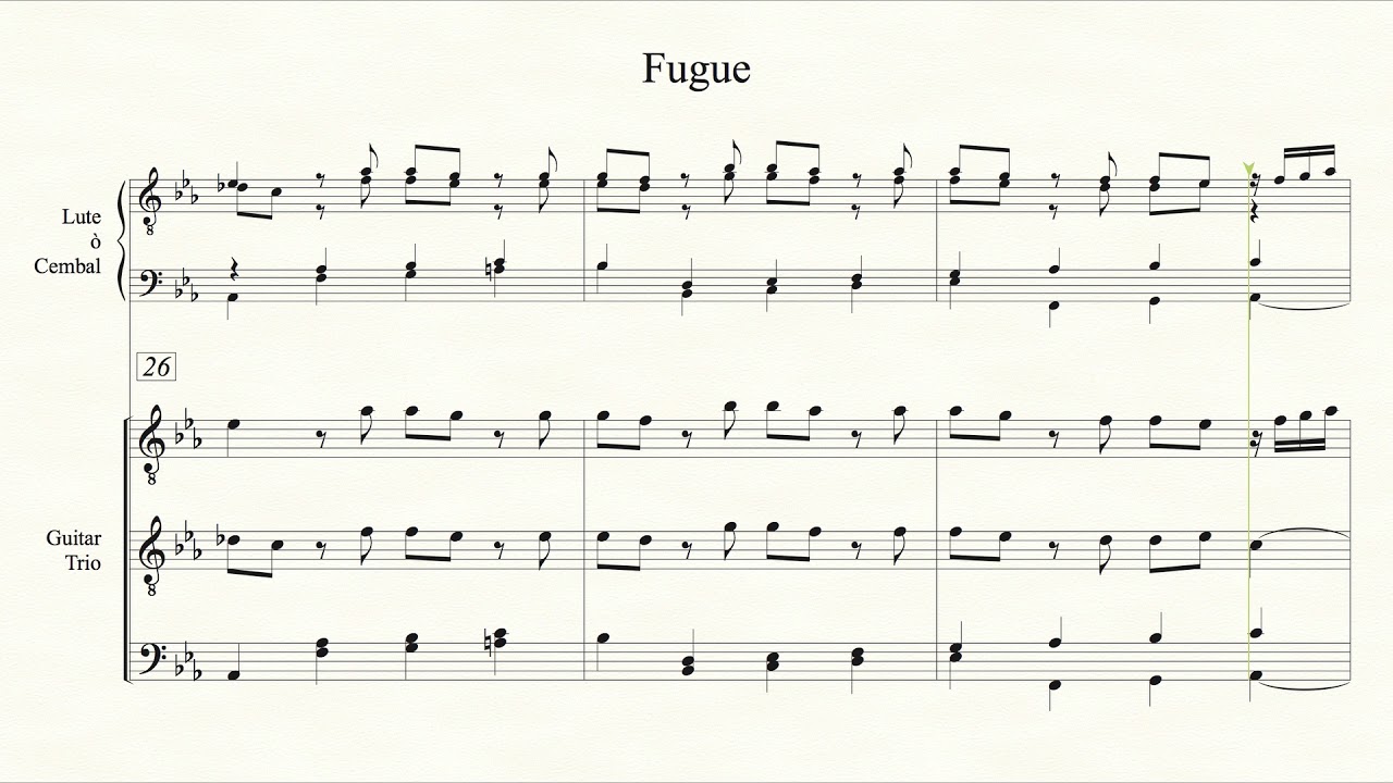 J. S. Bach - Prelude, Fugue, and Allegro, BWV 998
