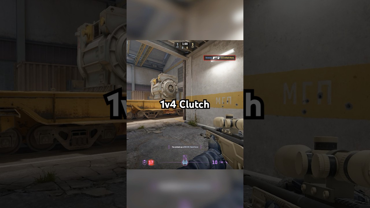 1v4 Scout Clutch #4k #clips #cs2 #scout #ssg