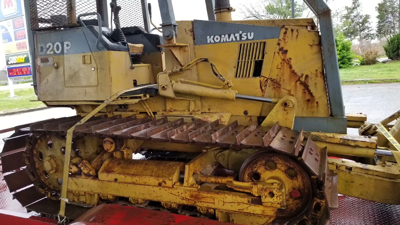 Komatsu D20P-7 First start after rebuild.  Runaway throttle..