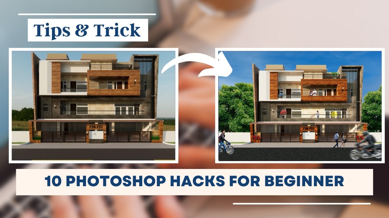 How to use photoshop by Architects | After Rendering use of Photoshop