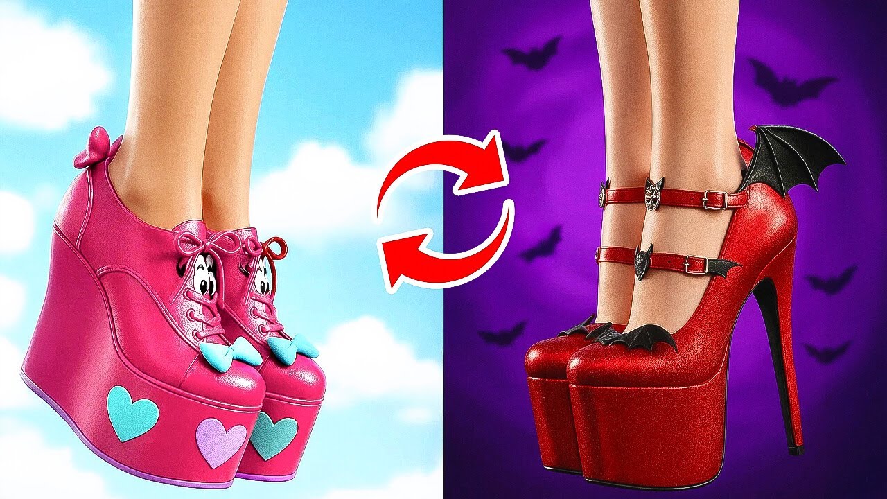 От милой девушки до зловещей вампирши 🖤 Завораживающее превращение в вампира