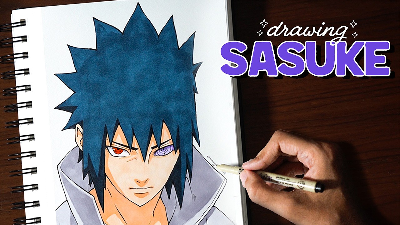 How To Draw Sasuke - Insane Naruto Art (Step by Step) 🔥⚡