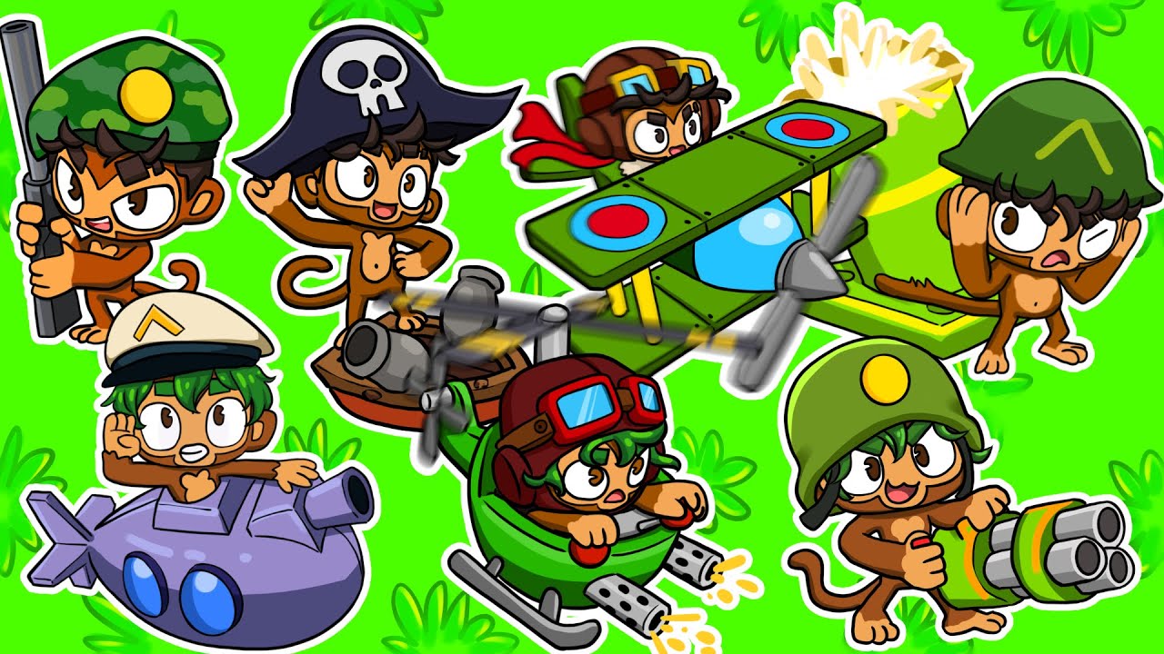 TYLKO MILITARNE MAŁPKI MARATON z MAĆKIEM - MARATON CHALLENGEY! | BLOONS TD6