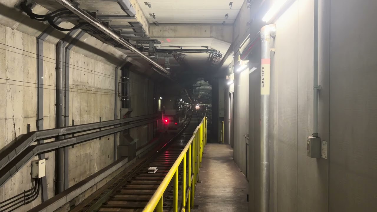 京都市営地下鉄東西線50系第3編成　折り返し六地蔵行き　太秦天神川駅　到着