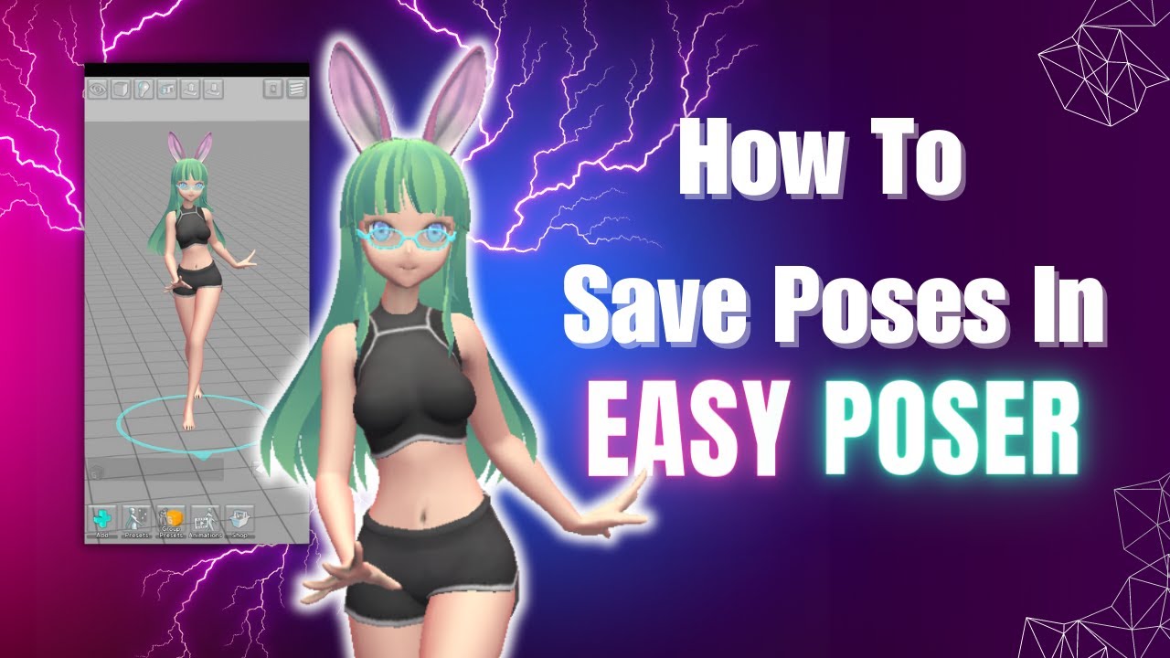 How To  Save And Export Poses In  Easy Poser #easyposer