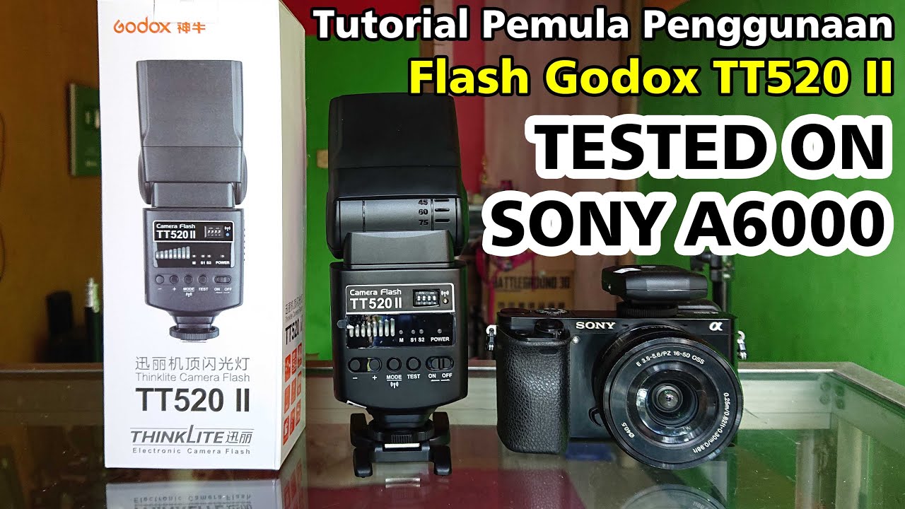 TUTORIAL Cara Menggunakan Flash Godox TT520 II - Menghubungkan Flash Eksternal ke Kamera A6000