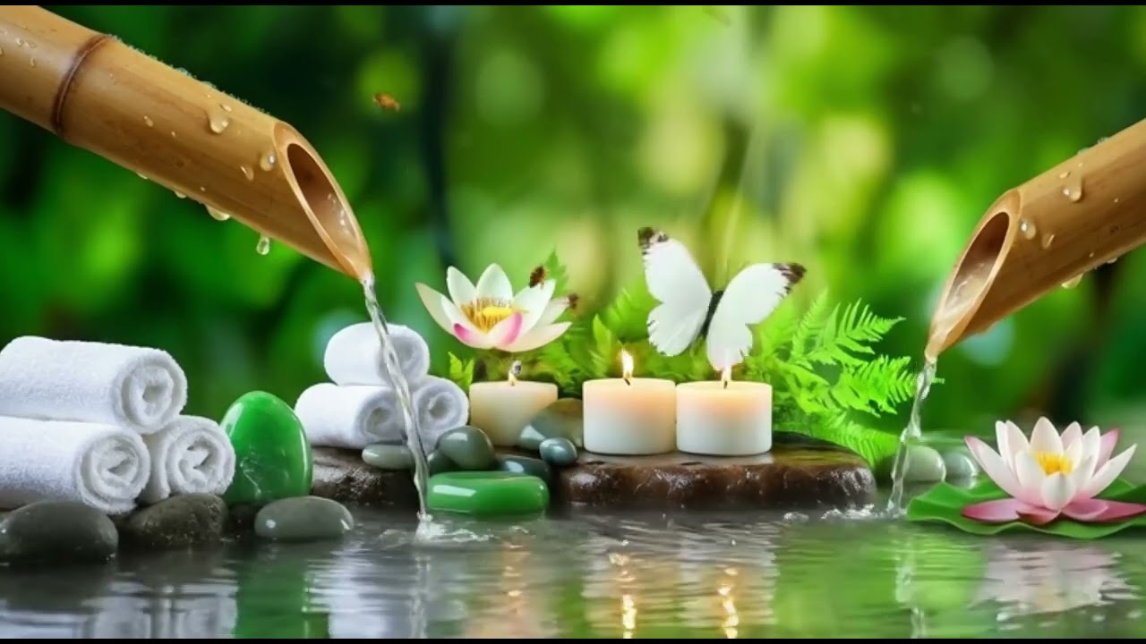 Bamboo Water+ Cello, Violin & Piano Music for Deep Sleep Meditation  to Relax Mind and Body at Night