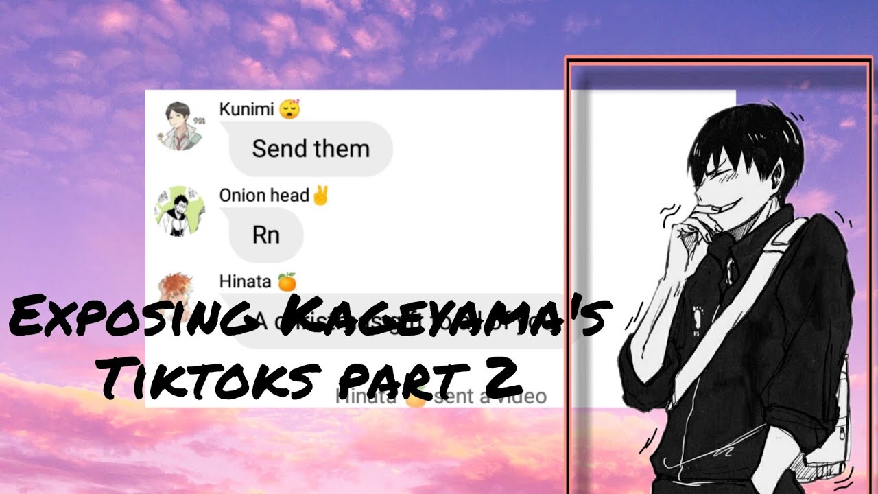 Exposing Kageyama's Tiktoks Part 2 ||Kageyama Harem||