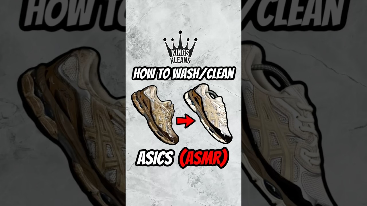 ASMR! HOW TO CLEAN / WASH / ASICS 🔥😱